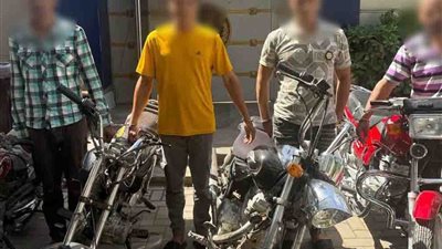النيابة تحبس شخصين متهمين بسرقة الدراجات النارية في المعادي بعد 4 وقائع