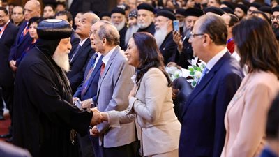 وزيرة التضامن تشارك في احتفال مرور قرن على كنيسة العذراء بالزيتون