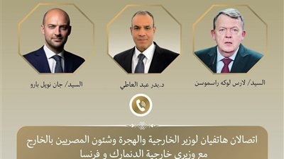 وزير الخارجية يبحث مع نظيريه الفرنسي والدنماركي تطورات القضايا الإقليمية