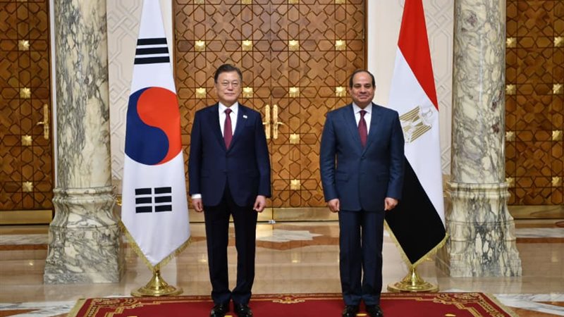 السيسي ونظيره الكوري