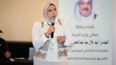 نائبة التنسيقية هيام الطباخ تمثل مصر في المؤتمر الكشفي العربي بالكويت