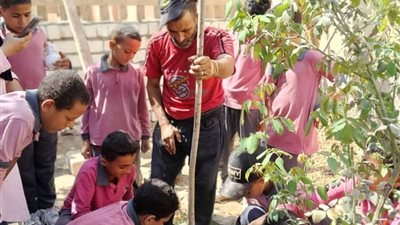 تشجير 250 مدرسة بالمنيا ضمن مبادرة «صحتهم مستقبلهم» بالتعاون مع «يونيسف»
