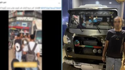 ضبط سائق ميكروباص اعتدى على قائد سيارة نقل بسبب أولوية المرور بالقليوبية 