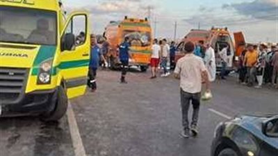 مصرع شاب وإصابة والدته في تصادم أتوبيس وعربة كارو بكرداسة