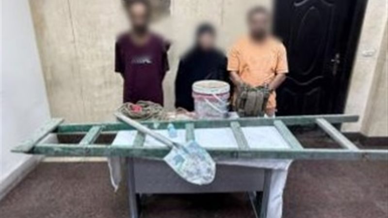 المتهمين والمضبوطات