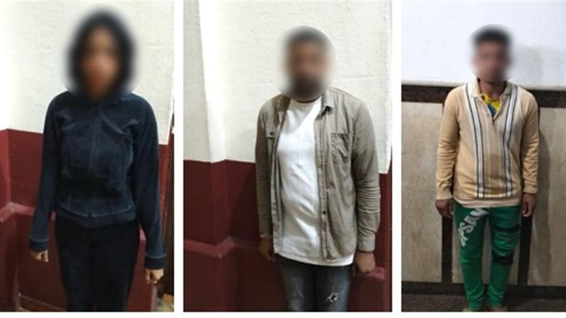 المتهمين والمضبوطات