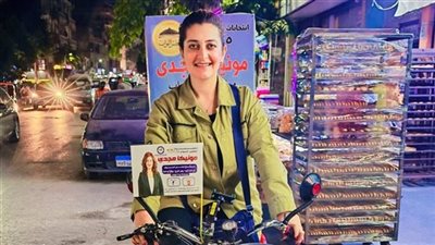 مونيكا مجدي تجوب شوارع شبرا بالدراجة وتؤكد: الانتخابات تُحسَم في الشارع
