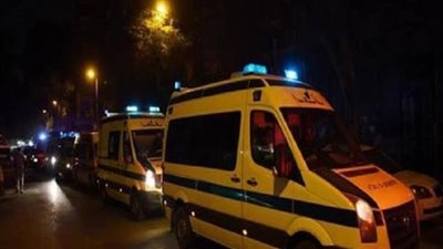 مصرع شخص وإصابة آخر في حادث تصادم سيارة بعمود إنارة بالمنيا