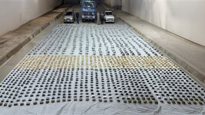 الداخلية تحبط محاولة تهريب كمية مخدرات قيمتها 150 مليون جنيه بالسويس