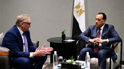 رئيس الوزراء يلتقي مسئولي شركة 