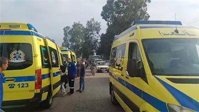 بسبب السرعة الزائدة.. إصابة شابين في تصادم مركبتين بالمنيا