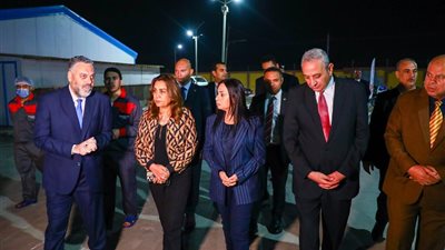 وزيرتا التنمية المحلية والتضامن ومحافظ الغربية يتفقدون محطة طنطا لإنتاج البيض