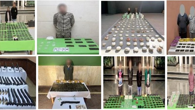 المتهمون والمضبوطات