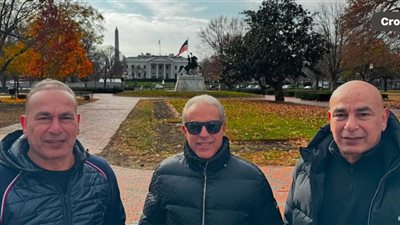 الدرندلي و حسام وابراهيم حسن أمام البيت الأبيض قبل سحب قرعة كأس العالم 