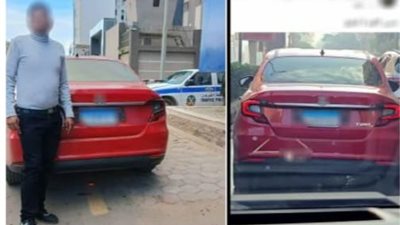 الداخلية تضبط قائد سيارة لطمس لوحاتها المعدنية بالمنوفية