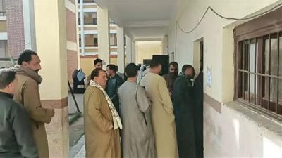 إقبال الناخبين في لجنة الأشمونين بمركز ملوي ضمن اليوم الثاني للتصويت