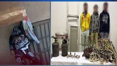 اقتحموا شقة من نافذة المطبخ.. ضبط 3 عاطلين ببني مزار في المنيا بعد فيديو مسرب 