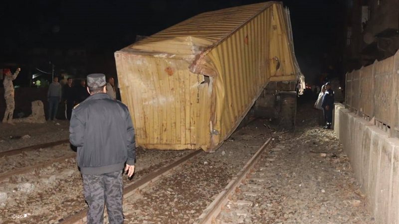 حادث تساقط حاويات