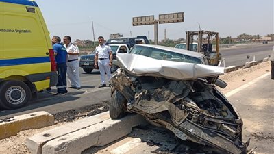 حادث مروع على الطريق السياحي بالجيزة.. أتوبيس يصطدم بـ10 سيارات ملاكي
