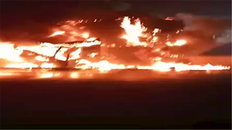 حريق سيارة سوزوكي