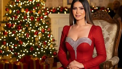 إيناس عز الدين تحتفل بالكريسماس بصور لافتة وتتصدر تفاعل السوشيال ميديا