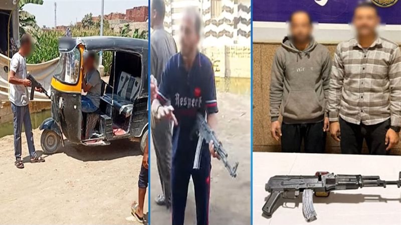 المتهمين والمضبوطات