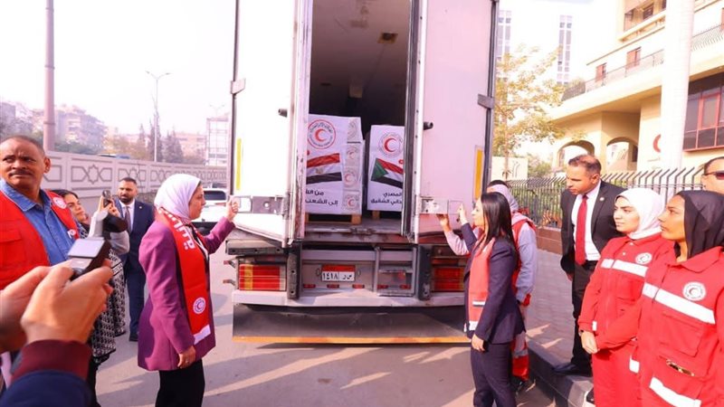 قافلة مساعدات للسودان