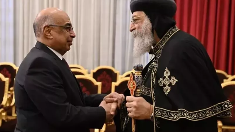 وزير العدل يهنئ البابا