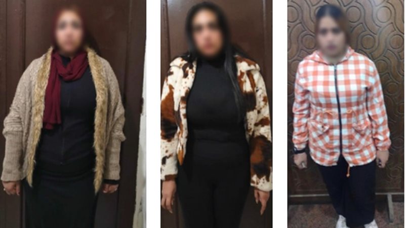 المتهمين والمضبوطات