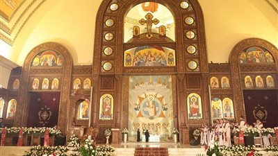 بدء صلوات قداس عيد الميلاد المجيد 2026 بكاتدرائية ميلاد المسيح بالعاصمة الإدارية