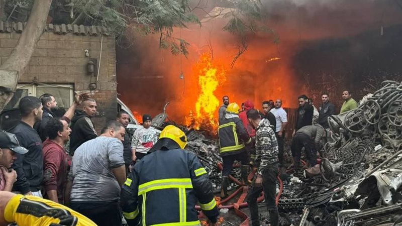 جانب من الحادث 