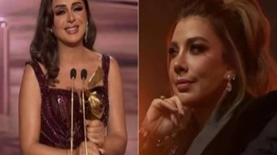 أصالة تعلق على صورتها المتداولة لحظة تكريم أنغام في Joy Awards