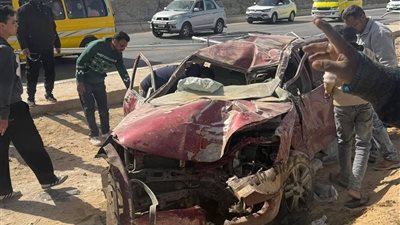 إصابة طبيبة أسنان في حادث تصادم سيارة ملاكي بالمنيا الجديدة