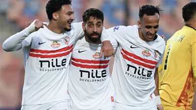 الزمالك يتقدم على بتروجت بهدفين في الشوط الأول 