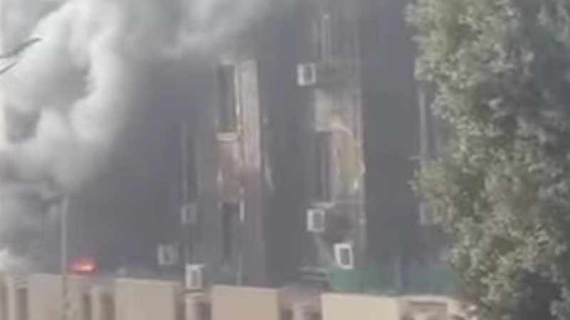 حريق مستشفي أطفال