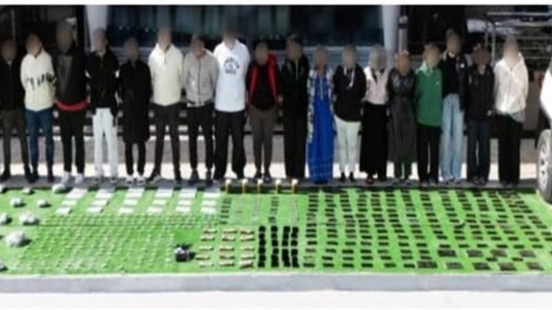 التشكيل العصابي والمضبوطات