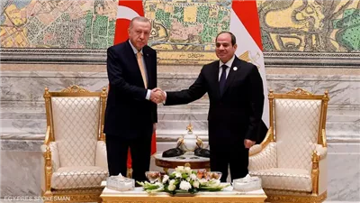 الرئيس السيسي يستقبل نظيره التركي رجب طيب أردوغان بقصر الاتحادية اليوم