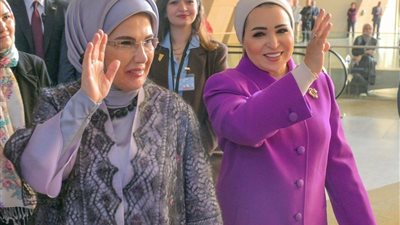 انتصار السيسي تزور المتحف المصري الكبير مع أمينة أردوغان.. صور