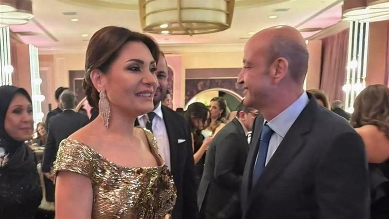 عمرو أديب ودينا طلعت