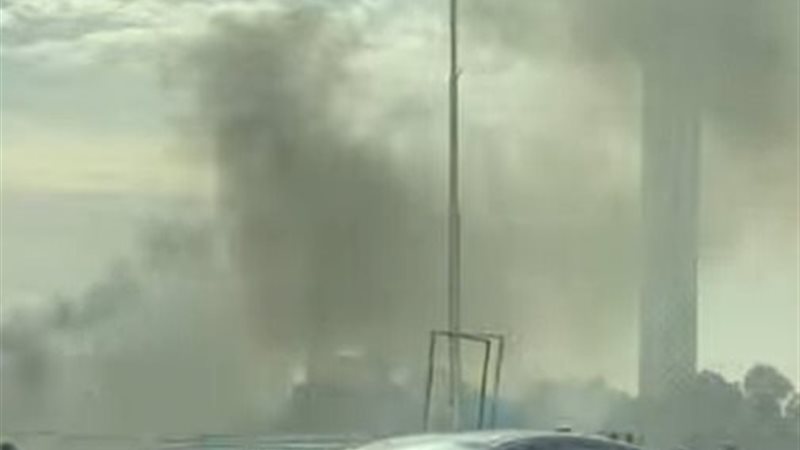 حريق نايل سيتي الزمالك