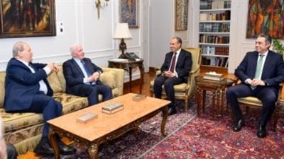 وزير الخارجية يستقبل رئيس المجلس الوطني الفلسطيني وأمين سر منظمة التحرير