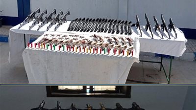 ضبط بؤر إجرامية بحوزتها 207 قطع سلاح ناري بقيمة 20 مليون جنيه قبل ترويجها