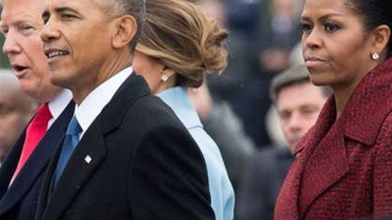 أوباما وزوجته 
