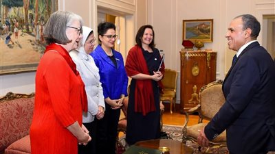 وزير الخارجية يستقبل رئيسة الاتحاد الدولي لجمعيات الهلال والصليب الأحمر