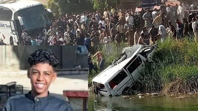 بعد انتشال جثمان شاب.. ارتفاع ضحايا غرق ميكروباص في ترعة الرياينة