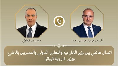 وزير الخارجية يبحث مع نظيره الكرواتي التصعيد العسكري في المنطقة