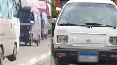 ضبط سائق «فان» لسيره عكس الاتجاه بدمنهور بعد تداول فيديو للواقعة