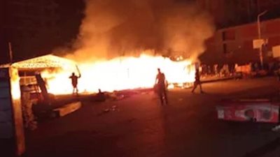 إصابة شاب باختناق إثر اندلاع حريق داخل كافيه في البحيرة