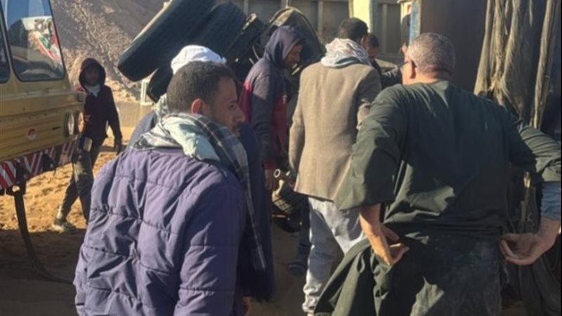 حادث تصادم بالصحراوي