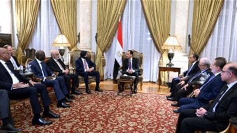 مدبولي ورئيس البنك